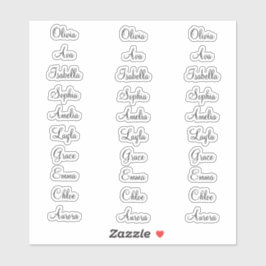 30 Personalisierte Kalligrafiezeichen Elegant Cust Aufkleber