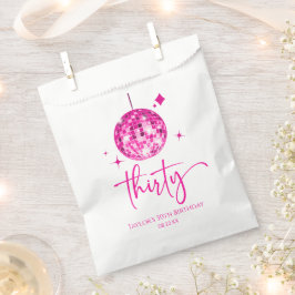 30 Pink Disco Ball 30. Geburtstag Party Geschenktütchen
