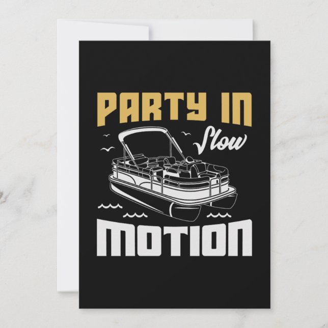 30.Pontoon Boot Geschenke für einen Bootsanleger Save The Date (Vorderseite)