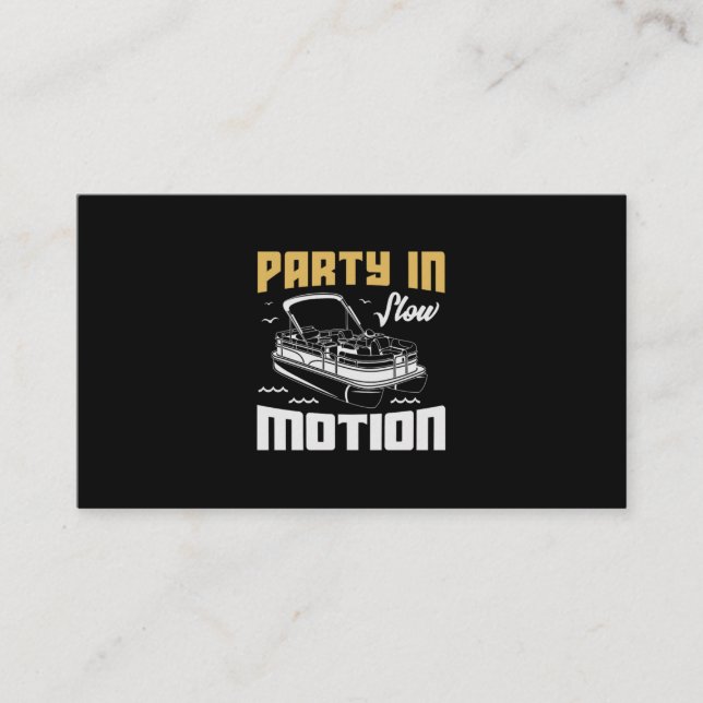 30.Pontoon Boot Geschenke für einen Bootsanleger Visitenkarte (Vorderseite)