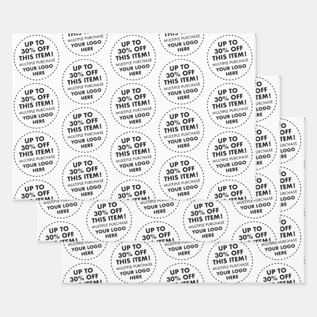 30% Rabatt auf den Preis für den Kauf von "Custom  Geschenkpapier Set (Set)