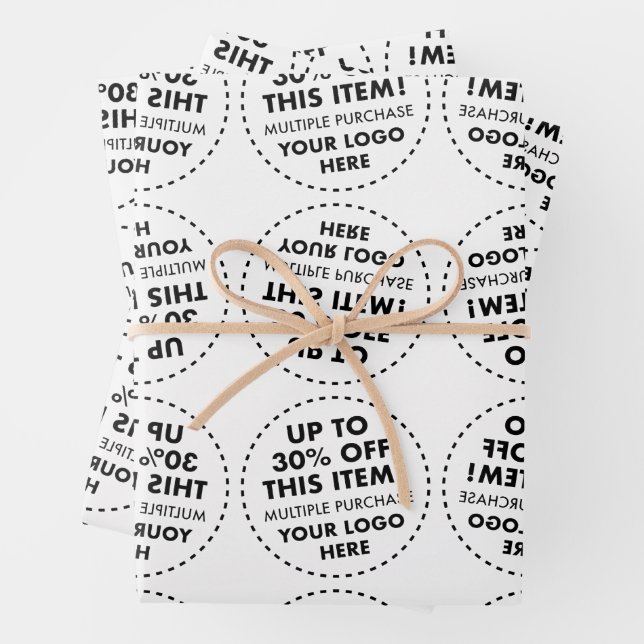 30% Rabatt auf MIRROR-TILING Geschenkpapier Set (Beispiel)