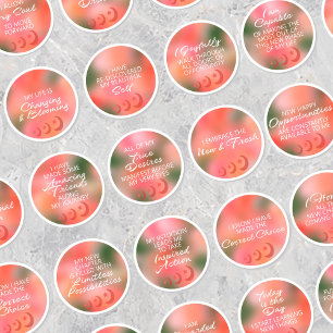 30 Stickers Affirmations Positives Nouvelle Lune