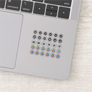 30 Stickers Logo Personnalisés Minuscules et clair