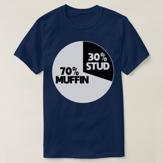 30 STUD 70 MUFFIN T-Shirt (Design vorne)