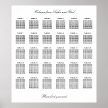 30 Tabelle Elegantes Minimalistisches Sitzdiagramm