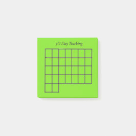 30 Tage Tracker Grüne Sticky Notes Post-it Klebezettel