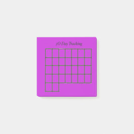 30-Tage-Tracker Lila Sticky Notes Post-it Klebezettel