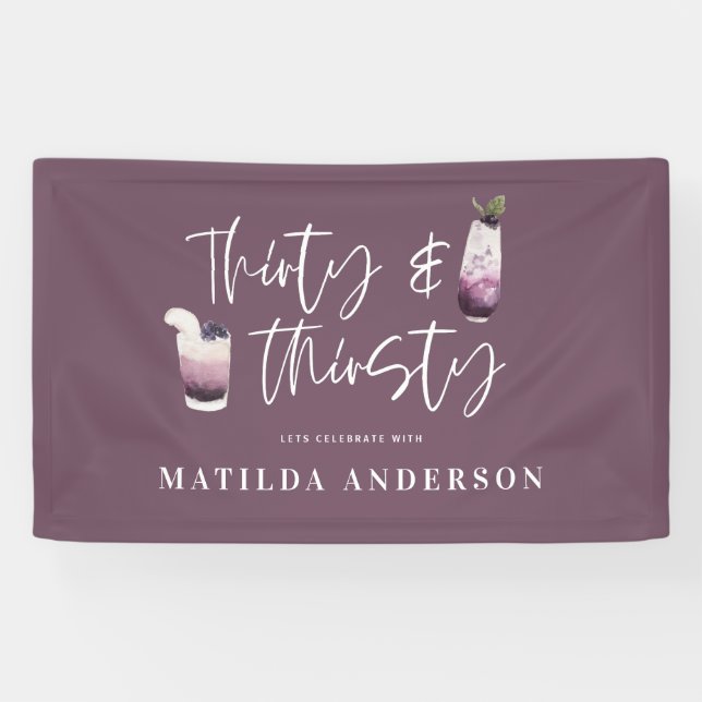 30. und 30. Party Banner (Horizontal)