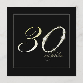 30 und Fabulous Einladung