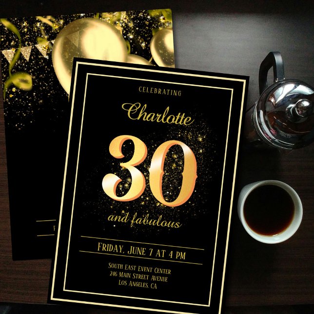 30 und Fabulous Geburtstag Einladung (Von Creator hochgeladen)