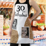 30 und fabulous Gold Glitzer 2 Foto 30. Geburtstag Schürze<br><div class="desc">30 und fabulous Gold Glitzer 2 Foto 30. Geburtstag Schürze. Fügen Sie Ihre Fotos hinzu - Sie können ein altes und neues Foto verwenden.</div>