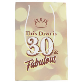 30 und Fabulous Mittlere Geschenktüte