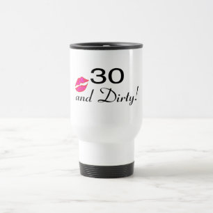 30 und schmutzige Lippen Reisebecher