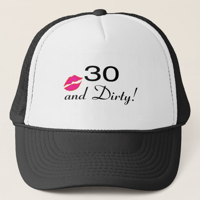 30 und schmutzige Lippen Truckerkappe (Vorderseite)