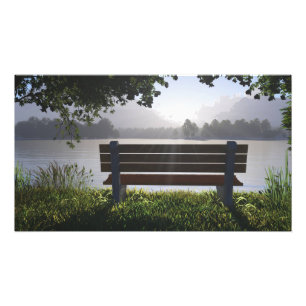 30"x24" Papierplakat mit "Nana's Bench"-Bild Fotodruck