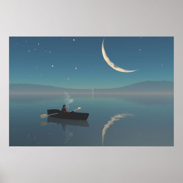 30" x 24" Papierposter mit "friedlichem" Bild Poster (Vorne)