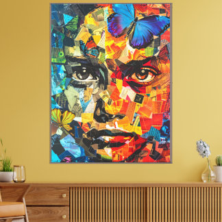 30" x 40 " Farbporträt Leinwandbild mit Keilrahmen Leinwanddruck