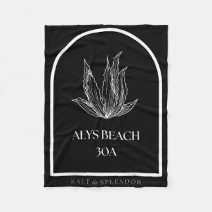 30a Florida Alys Beach Urlaubs-Souvenir-Grafik Fleecedecke