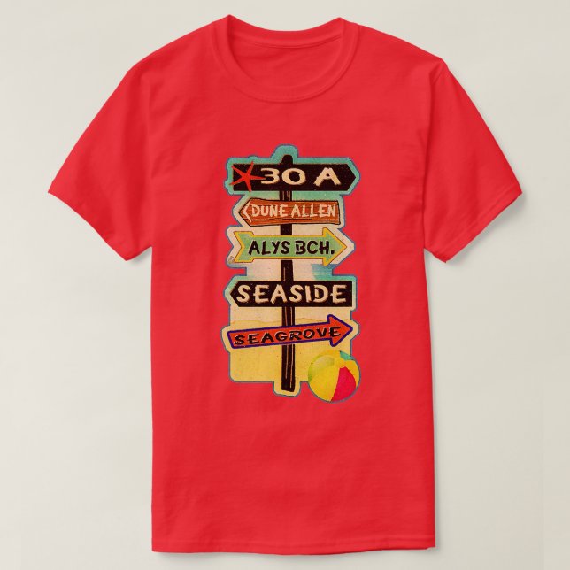 30A Florida Dune Allen Alys Seaside Seagrove Beach T-Shirt (Design vorne)