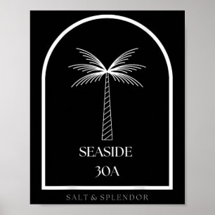 30a Seaside Florida Souvenir Urlaub Grafik Poster