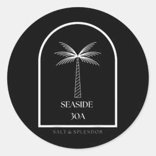 30a Seaside Florida Souvenir Urlaub Grafik Runder Aufkleber