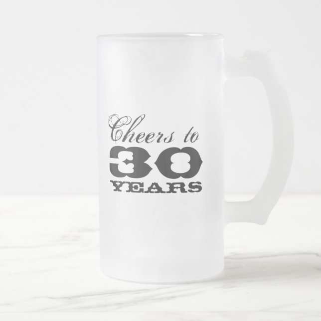 30e anniversaire Beer Mug pour hommes | À trente (Droit)