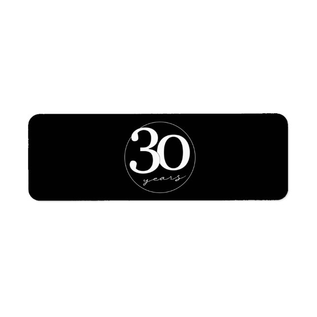 30e anniversaire Cigar Seal Étiquette Party Favor  (Devant)