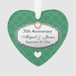 30e Anniversaire de Mariage Anniversaire Vert Z08