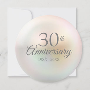 30e anniversaire de Mariage Pearl Invitation