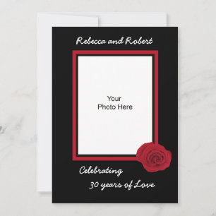 30e anniversaire du Mariage Invitation photo