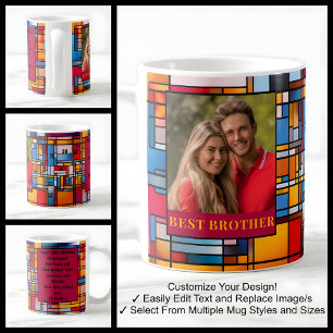 30e anniversaire Frère en verre tendu Mug photo 00