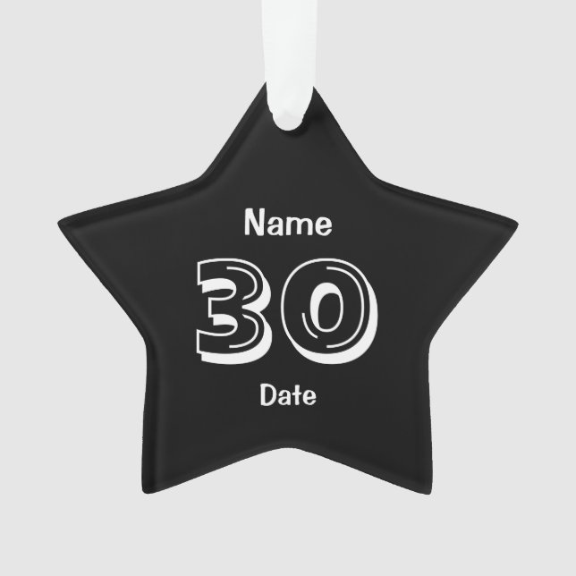 30e anniversaire Gag personnalisé cadeau (devant)