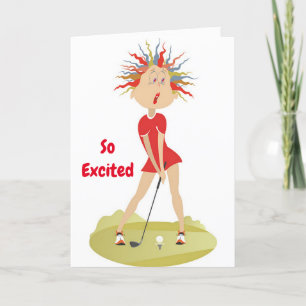 **30e anniversaire HUMOUR pour GOLFER** Carte