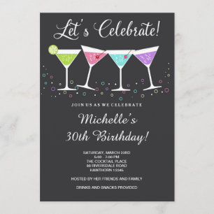 30e anniversaire Invitation / Invitation d'anniver