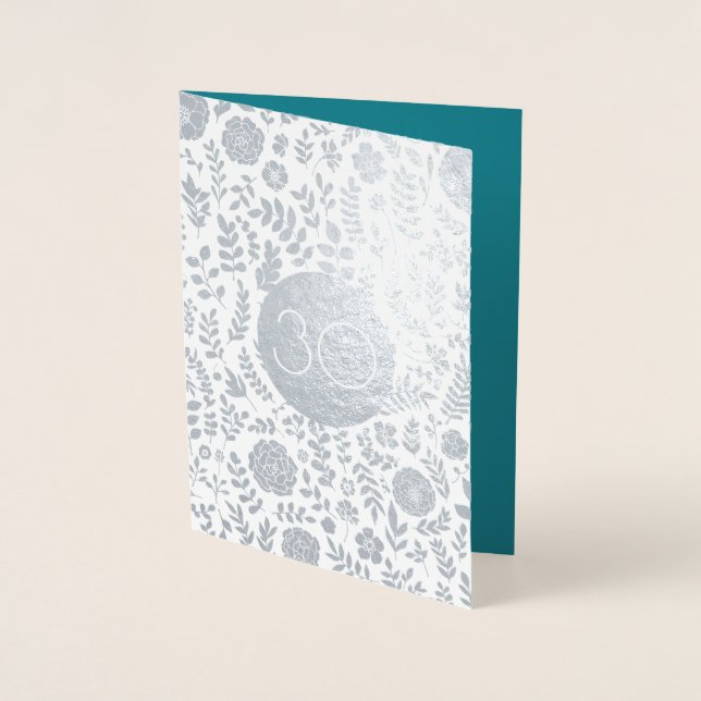 30e anniversaire Real Foil Cartes de luxe (Devant)