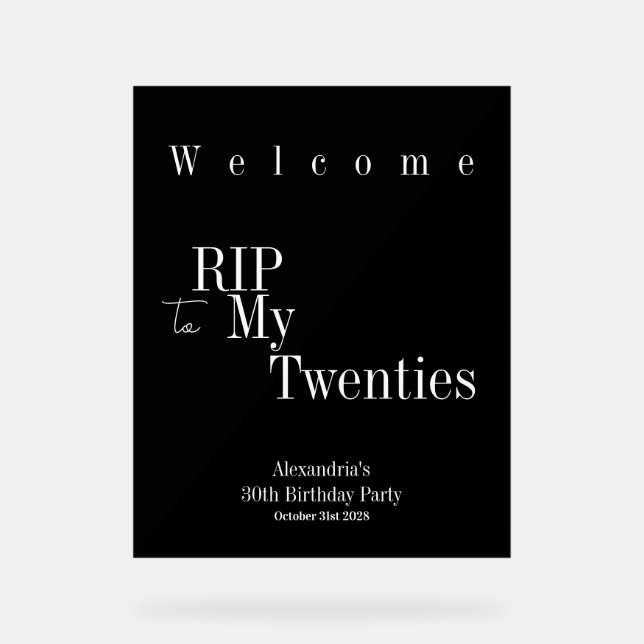 30e anniversaire RIP 20s Fête Bienvenue (Recto)