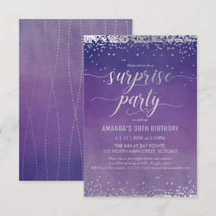 30e anniversaire Surprise Party Invitation - Éléga