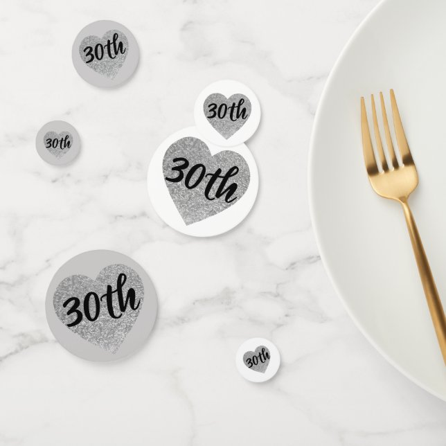 30e anniversaire table confetti (Groupe)