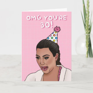 30e carte d'anniversaire