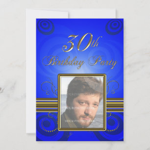 30e fête d'anniversaire Invitation