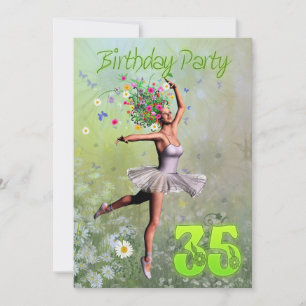 30e invitation de fête d'anniversaire