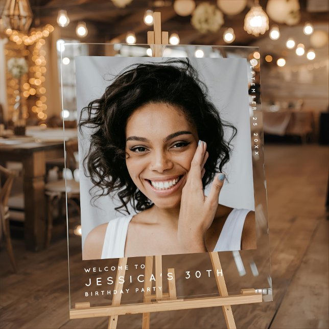 30ème anniversaire minimum photo Bienvenue (Créateur téléchargé)