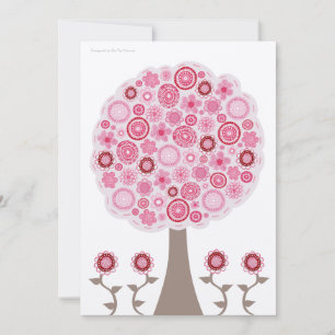30ème invitation d'arbre de rose de concepteur