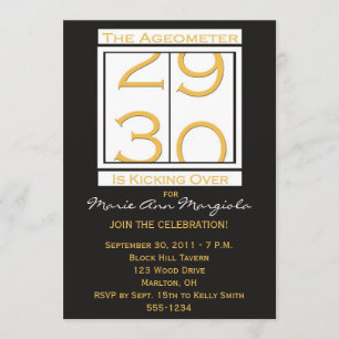 30ème invitation de fête d'anniversaire