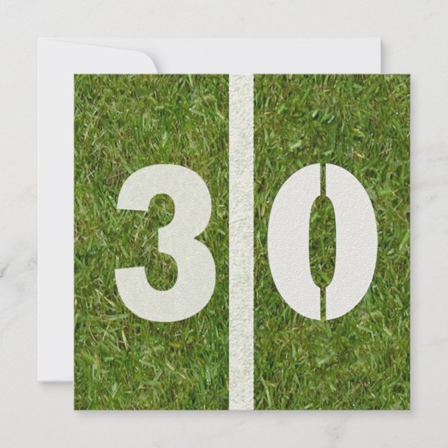 30ème Invitation de partie du football (Devant)