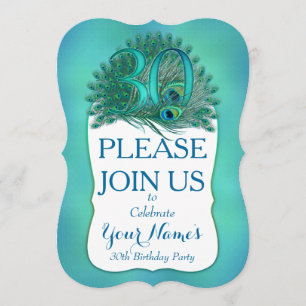 30ème Invitations d'anniversaire