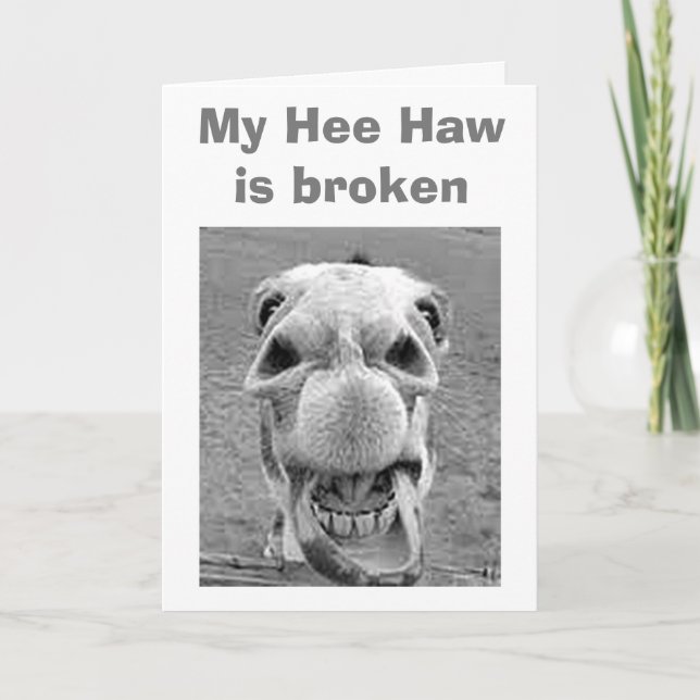 30th BIRTHDAY=BROKEN HEE HAW FÜR DIESEN DONKEY Karte (Vorderseite)