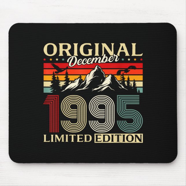 30th Birthday Gift Men Women Original December 199 Mousepad (Vorne)