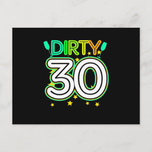 30th Birthday   Happy 30th Birthday Postkarte